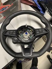2018-2022 ALFA-ROMEO STELVIO Steering Wheel Black Leather w/adaptive cruise OEM picture