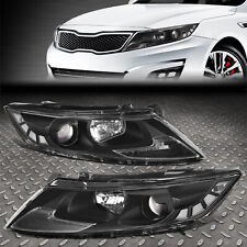 FOR 11-13 OPTIMA FACTORY STYLE PROJECTOR HEADLIGHT HEAD LAMPS SET BLACK/CLEAR picture