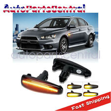 Smoked Lens LED Side Marker Signal Lamp 2X fit Mitsubishi Lancer EVO X Outlander picture