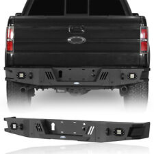 Offroad Steel Rear Bumper w/ 2x LED Lights for Ford F-150 2006-2014 Pickup Truck picture