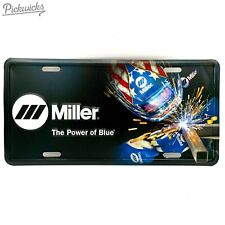 Miller Welding Embossed Full Color License Plate - The Power of Blue picture