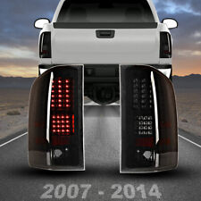 for 2007-2014 Chevy Silverado 1500 2500 LED Tail Lights Black Smoke Lens Lamps picture