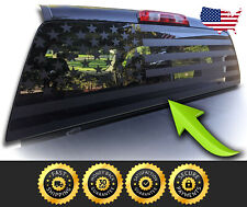 AMERICAN FLAG Pick-Up Truck Back Window Decal UNIVERSAL Fits any Truck picture