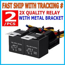 2X 5Pin Automotive Car Relay Switch SPDT Harness Socket 40A DC 12V 12AWG picture