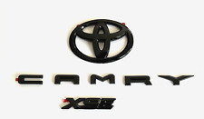 3PS 2018-2024 TOYOTA CAMRY XSE Gloss Black EMBLEM OVERLAY KIT  PT948-03190-02 picture