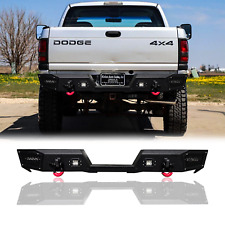 Vijay For 1994-2002 Dodge Ram 2500/3500 Steel Rear Bumper With LED Lights&D-Ring picture
