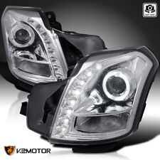 Clear Fits 2003-2007 Cadillac CTS LED Halo Projector Headlights Lamps Left+Right picture