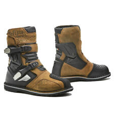 motorcycle boots | Forma Terra Evo Low UNBOXED adventure adv brown dual short picture