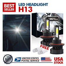 2PCS 2-SIDE H13 9008 LED Headlight Bulbs Conversion Kit High or Low Beam White picture