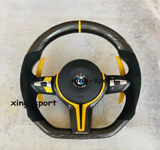 100%Carbon Fiber Alcantara Steering Wheel + Trim for BMW M1 M2 M3 M4 M5 M6 M7 X5 picture