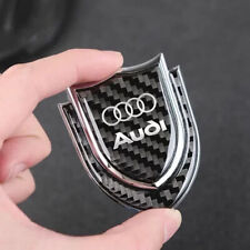 1 Car Rear Side Emblem Badge Trunk Boot Decal Sticker Real Carbon Fiber For Audi picture