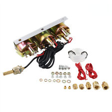 2*52mm Hydraulic Oil Pressure Voltmeter Mechanical Water Temperature Kit Chrome- picture