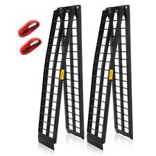 Pair of 10ft Long lightweight Folding Aluminum Arch ATV Ramps Portable 1200 lbs picture