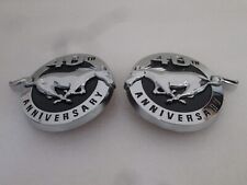 2004 Ford Mustang 40th Anniversary OEM Badge Set Left Right Fender Emblem *PAIR* picture