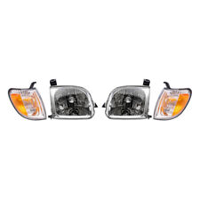 4 Piece Set of Headlights and Signal Marker Lights for 2000-2004 Tundra picture
