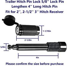 Upgrade 5/8 in Hitch Pin Lock 2 Keys for RV Truck Trailer Tow Receiver Universal picture