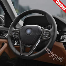 Real Dry Carbon Fiber Steering Wheel Trim Cover For BMW X3 X5 X7 G05 G07 G11 G20 picture