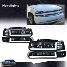 For 99-02 Chevy Silverado 1500 2500 HD 3500 LED DRL Headlight+Bumper Signal Lamp picture