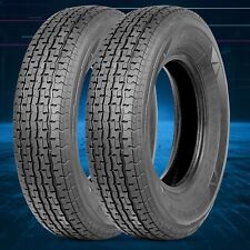2 Radial ST205/75R14 Trailer Tires 8PR 205/75/14 Heavy Duty Replacement Tyres picture