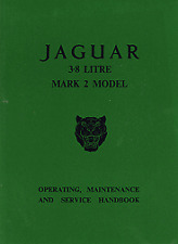 Jaguar 3.8 Litre Mk 2 Official Owners Operating Handbook Mk Ii Maintenance Mark picture