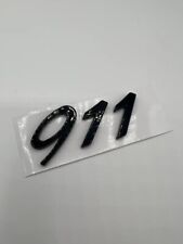 🔥🔥Porsche 911 Gloss Black Rear Badge New picture
