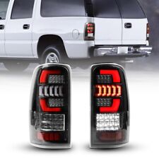 LED Bar Fit 2000-2006 Chevy GMC Suburban Tahoe Yukon Black Clear Tail Lights picture