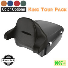Advanblak Color Matched Rushmore King Tour Pak Pack Pad Fits 97+ Harley/Softail picture