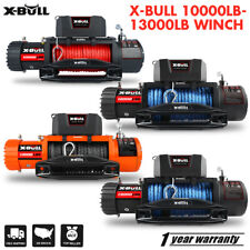 X-BULL 10000lb-13000lb Electric Winch Synthetic Rope Trailer Towing ATV UTV 4WD picture