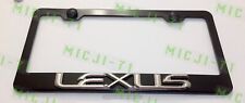 3D Lexus Emblem Stainless Steel License Plate Frame Rust Free picture