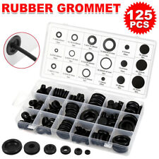125pc Rubber Grommet Firewall Wire Gasket Solid Hole Plug Assortment Set picture