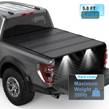 5.8FT Hard Truck Bed Tonneau Cover For 2019-2024 Silverado Sierra 1500 LT 4-Fold picture