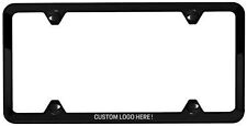 Custom Slimline License Plate Frame Black, Polished, Brushed For Porsche picture