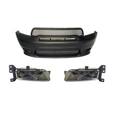 ⭐ FOR 2014-2020 DODGE DURANGO SRT STYLE FRONT BUMPER COVER GRILLE KIT ASSEMBLY ⭐ picture