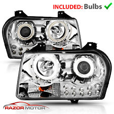 [Extreme LED Halo] 05-10 For Chrysler 300 Chrome Lamp Projector Headlights picture