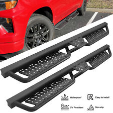 Running Boards for 19-24 Silverado/Sierra 1500 Crew Cab BLK Drop Side Down Step picture