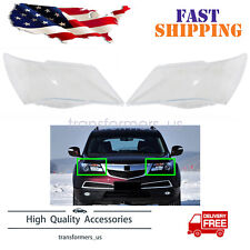 Pair For Honda Acura MDX 2007-2013 Headlight Lens Cover Replacement Clear US picture