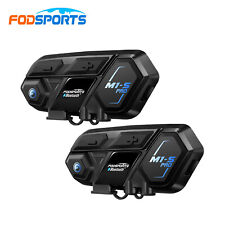 2x M1-S Pro Motorcycle Helmet Intercom 8 Riders 2000m Bluetooth Headset with mic picture