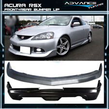 Fits 05-06 Acura RSX Coupe 2-Door Mugen Style Front + Rear Bumper Lip Spoiler PU picture