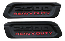 2pcs HEAVY DUTY Emblem Left Right Side for R-A-M 19-22 2500 Hood Red Black picture