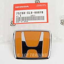 NEW Authentic JDM Honda NSX R77 91-01 Front Emblem 75700-SL0-000YB Orange Pearl picture