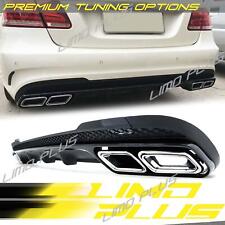 Rear Diffuser E63 AMG Look Exhaust Tips For Mercedes E Class W212 E63 2014-2016 picture