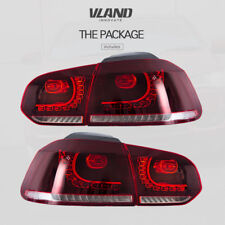 VLAND LED Tail Lights For VW GOLF MK6 GTI R 2010-2013 Cherry Red Rear Light picture
