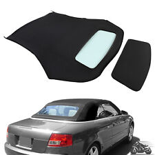Fits Audi A4 03-09 Black Convertible Top W/ Heated Glass Window Sailcloth Vinyl picture