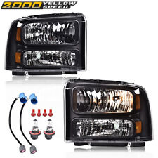 Fit For 1999-2004 Ford Super Duty F250 F350 Excursion Conversion Headlights  picture
