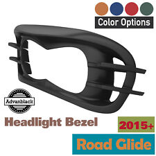 Advanblack Color Matched Headlight Bezel For 15+ Harley Touring Road Glide FLTRX picture