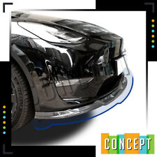 For 21-22 Tesla Model Y Front Bumper Lip Body Kit Spoiler Shiny Carbon Fiber picture