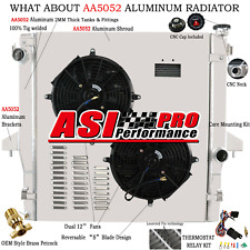 ASI 3ROW Radiator+Shroud Fan For 2003~09 Dodge Ram 2500 3500 5.9L Diesel Cummins picture