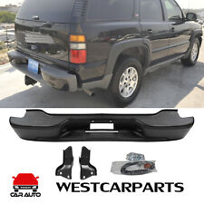 Complete Black Rear Bumper Assembly For 00-06 Chevy Tahoe Suburban GMC Yukon XL picture