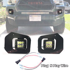 For 16-up Toyota Tacoma Hidden Lower Bumper 24W LED Fog Light Pod Replace Kits picture