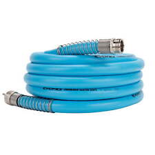 25-Foot RV Drinking Water Hose - Stainless Steel Strain Reliefs Ends, Blue picture